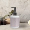 Ambesonne Purple Green Soap Dispenser & Toothbrush Holder Set, Inspired