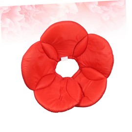 Parliky -Scratch Flower Neck - Cover Dog -bite Collar Protective Recovery Collar Dog Cone Collar Soft Pet The Flowers Red