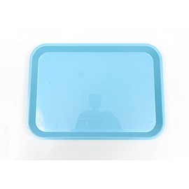 3X Dental and Medical Plain Set-Up Tray Flat Surface Autoclavable Size B (Baby Blue)