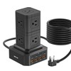 Charging Station (100W), 17-in-1 USB C Power Strip with Surge