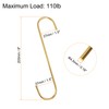 HARFINGTON 4pcs Long S Hooks 8 Inch Extra Long Metal