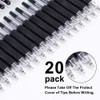 Gel Pens, 0.7mm Retractable Rollerball Pens Black ink Smooth Pens