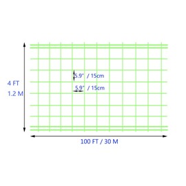 HHTHH Green Polypropylene Garden Trellis Netting 6.5x100 ft, Heavy Duty Plant Support Net for Climbing Vegetables, Fruits & Flowers