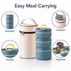 Insulated Lunch Container Set for Adults and Kids - Portable