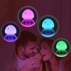 Night Light Jellyfish Shape Cute Remote Control RGB Silicone Tap