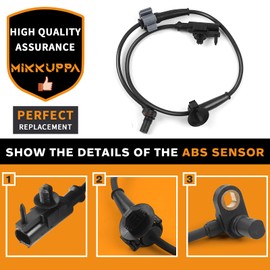 MIKKUPPA Sensor de velocidad de rueda ABS, 15229012 repuesto lateral frontal para Chevy Silverado 1500 Tahoe Suburban 1500, 07-12 GMC Yukon Sierra