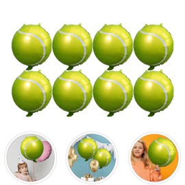 Toyvian Pack of 10 Green Tennis Party Balloons Tennis Ball Large Balloons Tennis Party Decoration for Sports Themed Birthday Women Men Decoration Party Supplies 45 7 cm