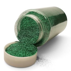 Lassos Boutique 1-Pound Extra Fine Decorative Bulk Glitter Powder Bottle Art Craft (Emerald)
