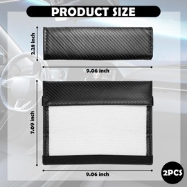 2PCS Carbon Fiber Seat Belt Cover Pad,Leather Seatbelt Covers for Reducing Shoulder & Neck Fatigue,Summer Essential Car Seat Strap Pads Car Accessories Interior for Most Vehicles (Carbon Fiber)