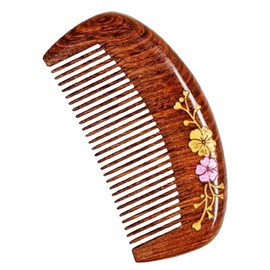 S.fields.inc Wood Comb, Wooden Comb, Wooden Beard Comb, Hair Comb, Hair Brush, Comb, Unravel, Scalp Massage (Rose)