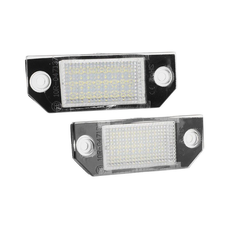 Pair LED Licence Plate Light Anti Rear End Collision Replacement