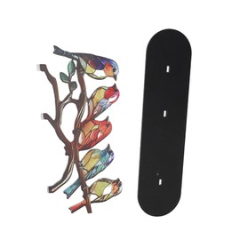 Generic Acrylic Birds On Branch Craft, Flat Bird Craft Statue for Home (5 Birds)