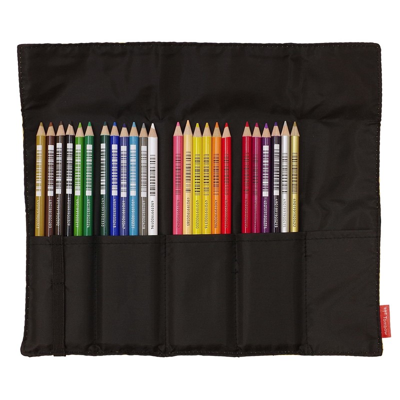 トンボ(Tombow) ロールケース入色鉛筆 24色 NQ CR-NQ24C