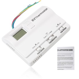 83303362 Digital Thermostat Rv Thermostat Heat/Cool T-Stat Wall Compatible with Coleman Mach 8330-336 337 338 339 368 386 Air Conditioner Thermostat White Temperature Range -1°C-37°C