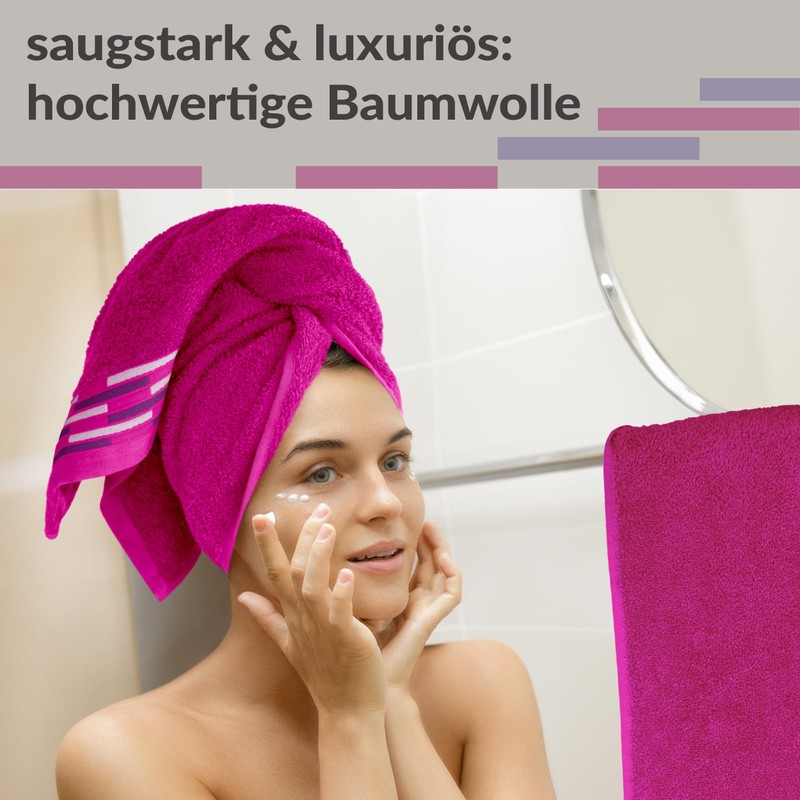 Lashuma Luxury Quality Lugano Terry Towelling Hand Towels Set of