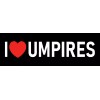 I Love Umpires Sticker Large 9" I Heart Umpires Decal