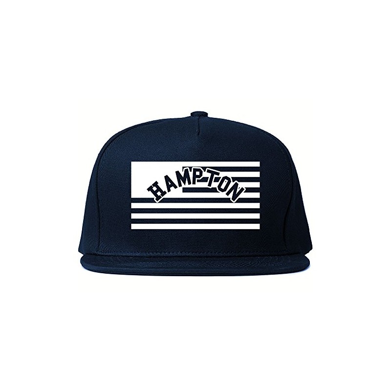 City of Hampton with United States Flag Snapback Hat Cap