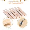 Wood Clothes Pin,Natural Birchwood Clothespins,Strong Grip,Heavy Duty Outdoor Clothes Clips