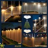 5x5 Solar Post Cap Lights Outdoor, 6 Pack 2 Modes