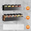 SYLLENHOD Spice Rack Wall Mount: 4 Packs Oversize Pantry Organization