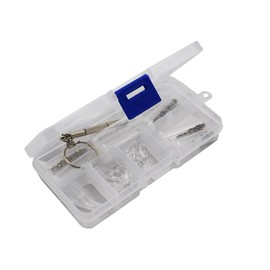 Motanar Eyeglass Sun Glasses Screw Nut Nose Pad Optical Repair Tool Assorted Kit Ultra-Soft PVC Nose Pads