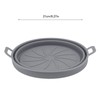 2 Pcs Silicone Air Cooker Pot With Handle Round Fryer