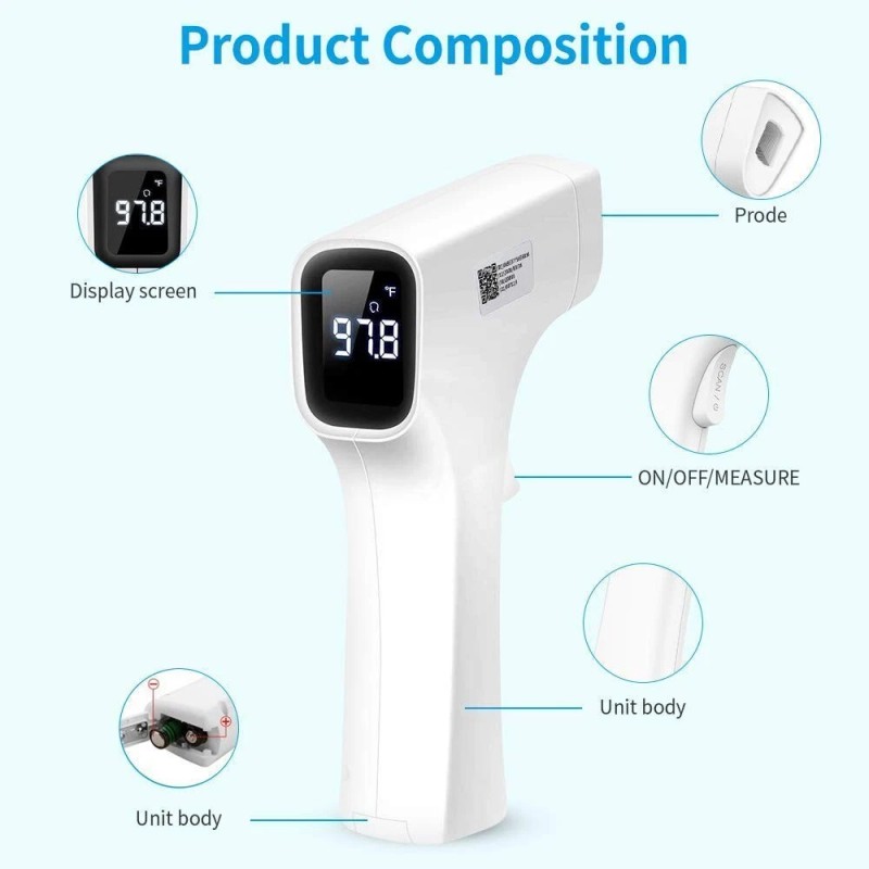 BBLove Non-Contact Infrared Forehead Digital Thermometer for Adults, Babies, Chi
