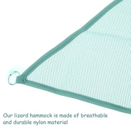 2 Breathable mesh hammocks, Suitable for Cool Hanging beds for Reptiles, Durable Canvas Lizard Snake pet Room, Suitable for Various Reptiles (Green)