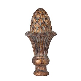 B&P Lamp® Pineapple Style Large Lamp Finial, Copper