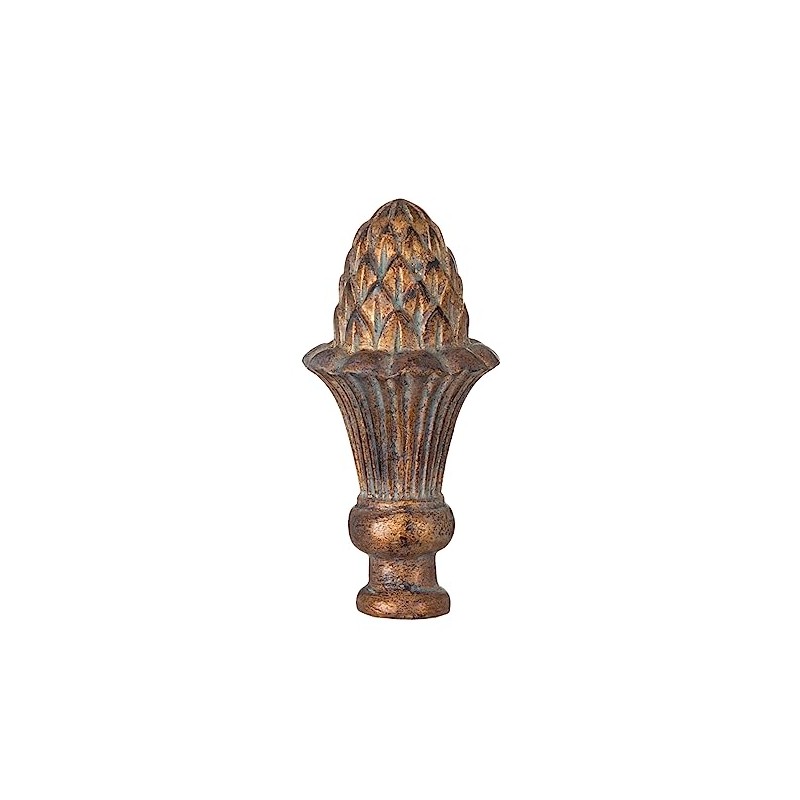 B&P Lamp® Pineapple Style Large Lamp Finial, Copper