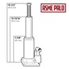 Powerbuilt Bottle Jack, 6 Ton Capacity, Heavy Duty 12000 Pounds