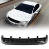 Black Universal Car Rear Bumper Shark Fin Spoiler Diffuser(Carbon fiber)