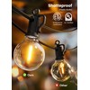 Brightown Outdoor String Lights, 50FT 25 G40 Bulbs Shatterproof Patio