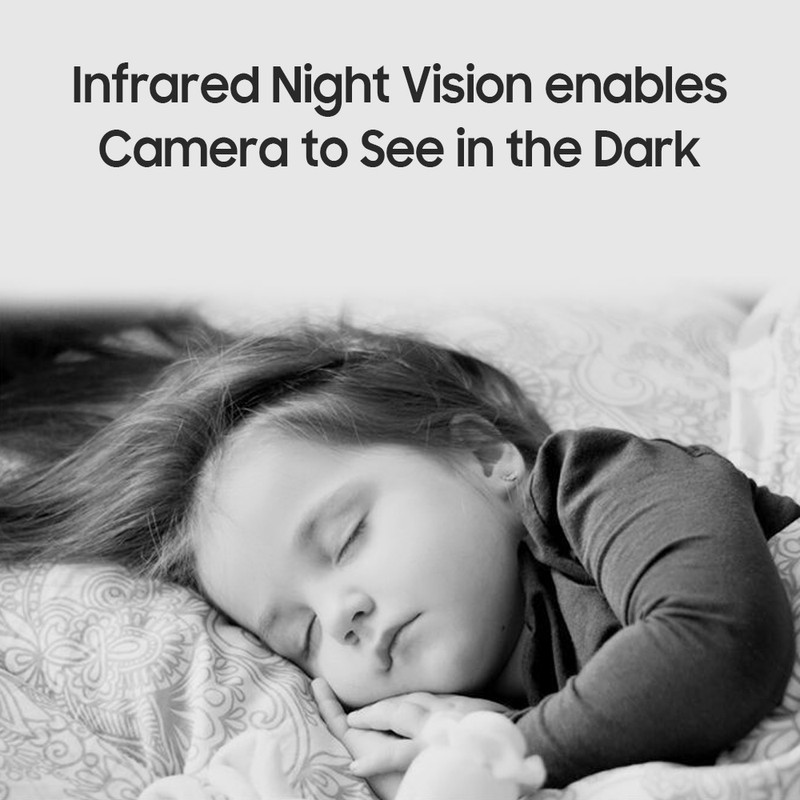 Smart Security Camera 1080P HD Webcam w/Microphone/Night Vision/Motion Detection/Two-way Intercom/Remote