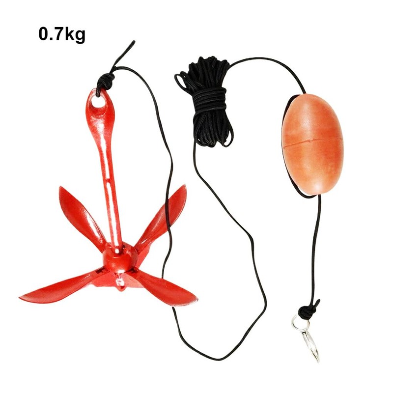 CLSSLVVBN Kayak Anchor Set Including Grappling Hook and Durable Nylon