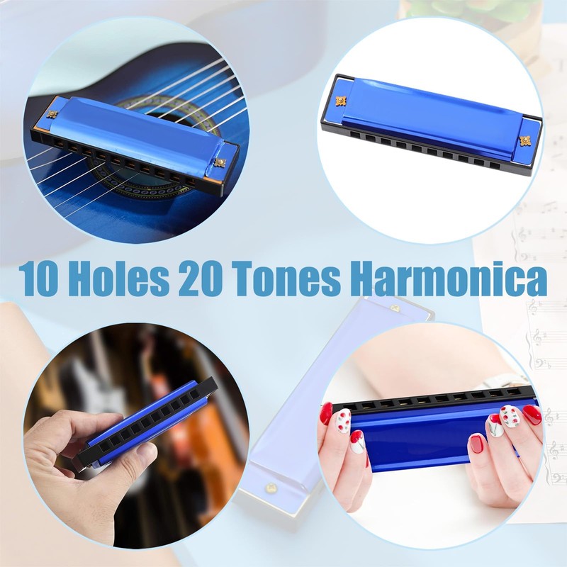 Harmonica 10 Holes 20 Tones Blues Harmonica Mouth Organ Mini