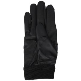 GP 37138 Baseball Batting Gloves, Right Hand, Black, Large, 10.2-10.6 inches (26-27 cm), For Practice, High School Baseball, Washable, Double Belt