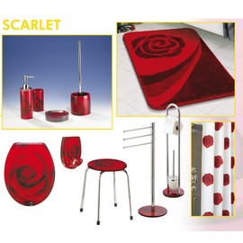 SANWOOD 6501515 Haken Scarlet, Polyresin mit Rosenmotiv