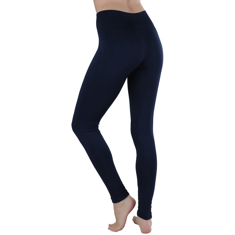ToBeInStyle Women's 32" Seamless Ankle Length Leggings - Navy -
