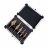 Step Drill Bits, 5PCS HSS Titanium Step Drill Bit Set,