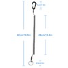 Lix&Rix Long Spiral Clip on Safety Coiled Lanyards Keychain for
