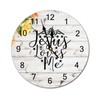 ArogGeld Jesus Loves Me Wooden Clock Bible Verse Christian Religious