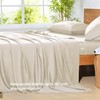 NATUREFIELD 4Pcs Cooling Sheets Set Queen Size Rayon Derived from