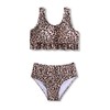 Arshiner Girl's Bikini Set Two Piece Leopards Printed Swimsuit Bathing