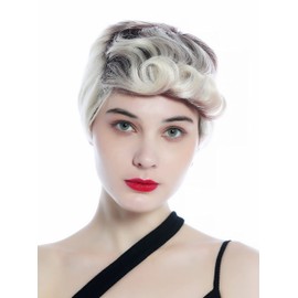 WIG ME UP - DW3333 Wig Men Women unisex short straight curled quiff auburn blond platinum mix