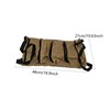Sharplace Tool Roll up Bag Handbag with 5 Zipper Pockets