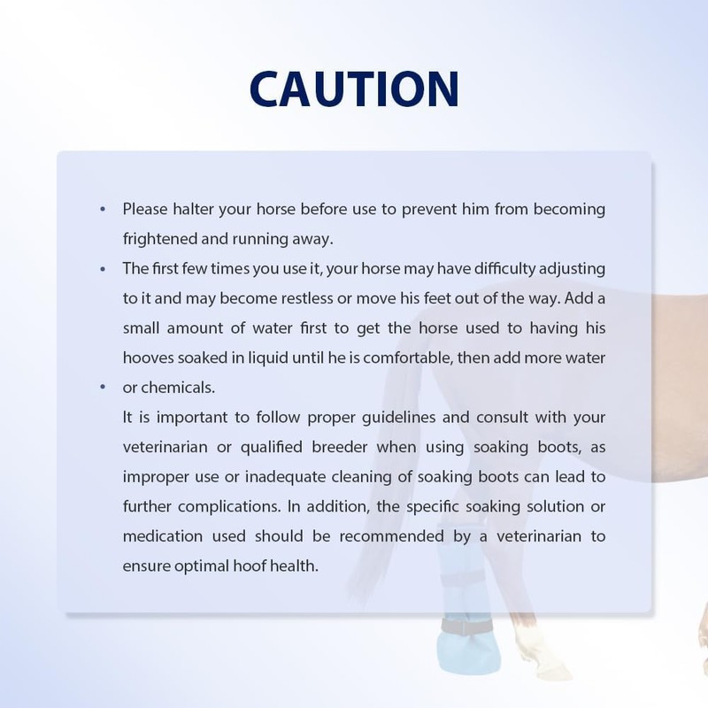 COMFPET Horse Soaking Boots, Ice Boots for Horses Promote Healing,