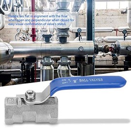 Stainless Steel SS304 Reduced Port Pipe Ball Valve Female Threaded BSP Pipe Fitting(1")