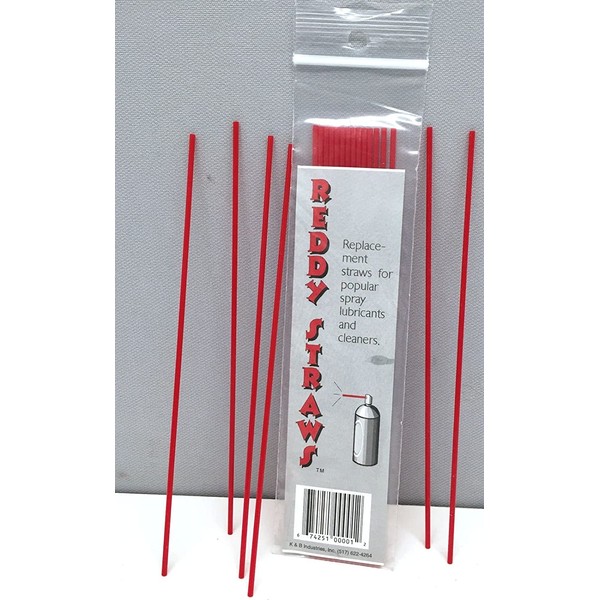 20 Replacement Aerosol Spray Can Tip Plastic Red Straws Oil Cleaner Lubricant Tubes WD40 WD 40 Automotive