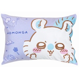 MORIPiLO 4621521 Chiikawa Momonga Pillow Cover, 16.9 x 24.8 inches (43 x 63 cm), Washable, Microfiber, Character Goods, For Adults and Children, Purple, Morishita
